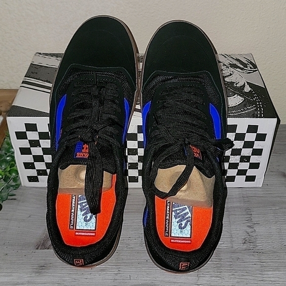VANS ATHLETIC AVE PRO BLACK ORANGE - Picture 5 of 7